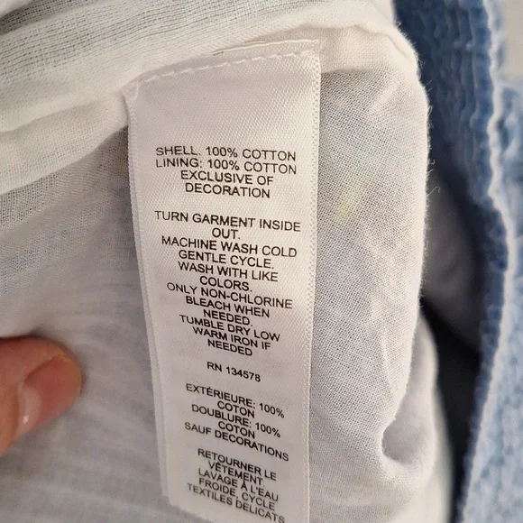 Vineyard Vines blue striped embroidered shorts, small - Picture 6 of 10